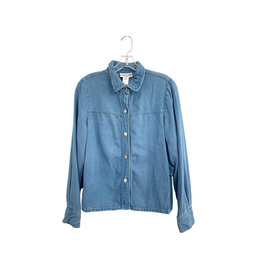 Pendleton Blue Jean Jacket Shirt Button Up